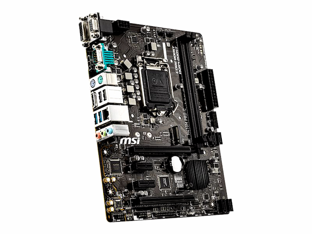 MSI H410M PRO-C ProSeries Motherboard (mATX, 10th Gen Intel Core, LGA 1200 Socket, DDR4, M.2 Slot, USB 3.2 Gen 2, 2.5G LAN, D-Sub/DVI/HDMI/DP)