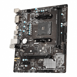 MSI A320M-A PRO AMD PCIe 3.0 DDR4 m-ATX Motherboard with USB 3.2 Gen1 HDMI DVI-D